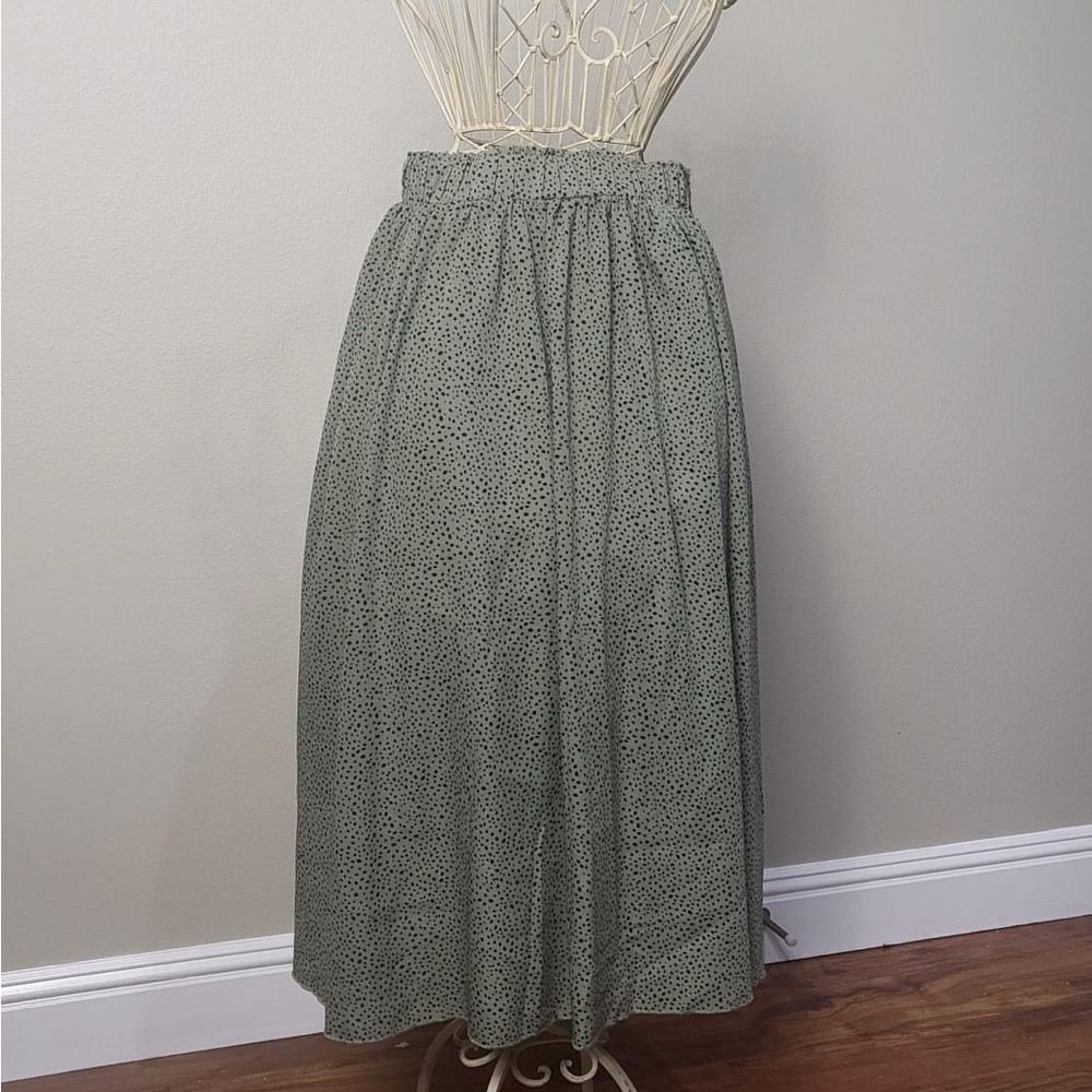 SHEIN Green Leopard Print Skirt for Casual Wear
